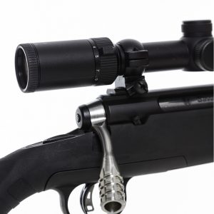 Savage Axis Tactical Bolt Handle Right Hand Stainless w/Stainless Cross Hatch knob.
