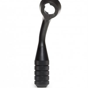 Savage Axis Tactical Bolt Handle Left Hand Black w/ 2" Black knurled anodized knob.